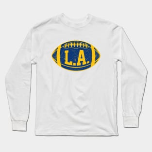 LA Retro Football - White Long Sleeve T-Shirt